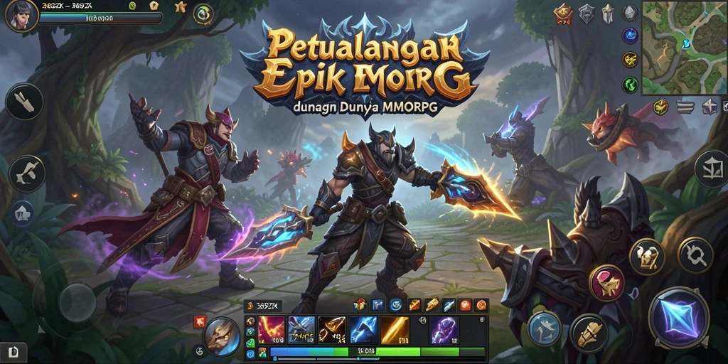 Screenshot utama gameplay 369ZK menampilkan petualangan seru di dunia MMORPG.