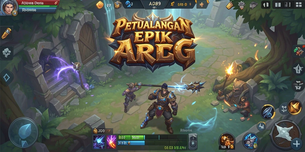 Screenshot utama AJO89 menampilkan pertempuran aksion yang mendebarkan.