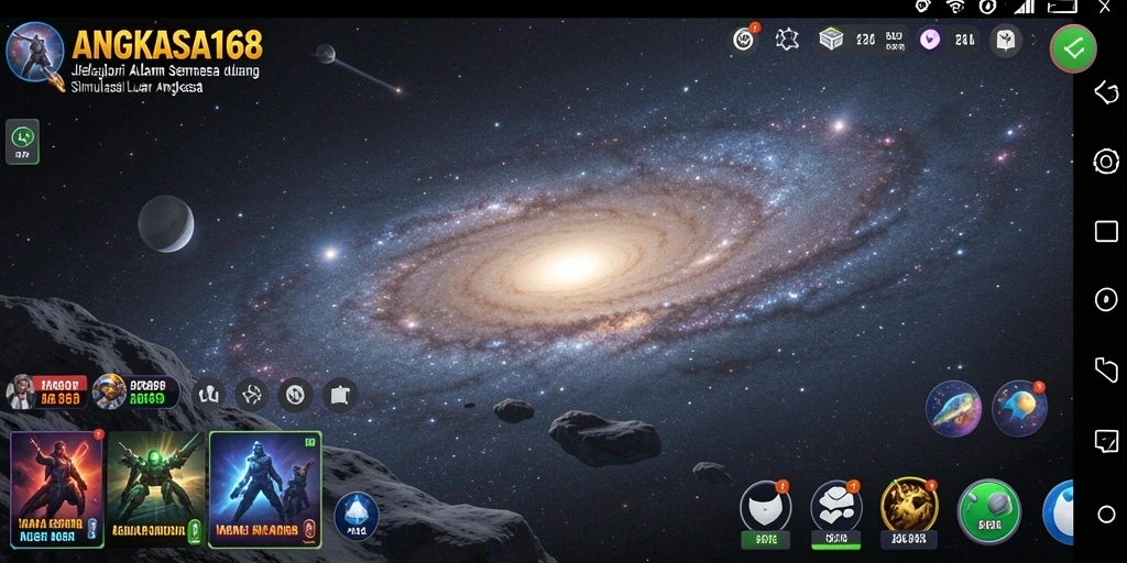 Tampilan gameplay angkasa yang menarik dalam ANGKASA168.