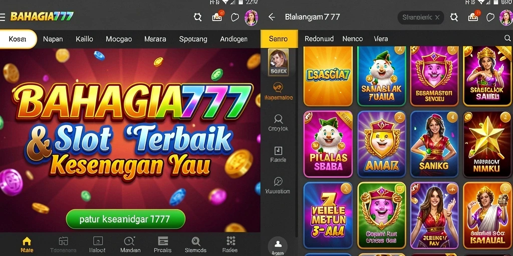 Screenshot gameplay BAHAGIA777 yang menampilkan mesin Slot yang menarik.