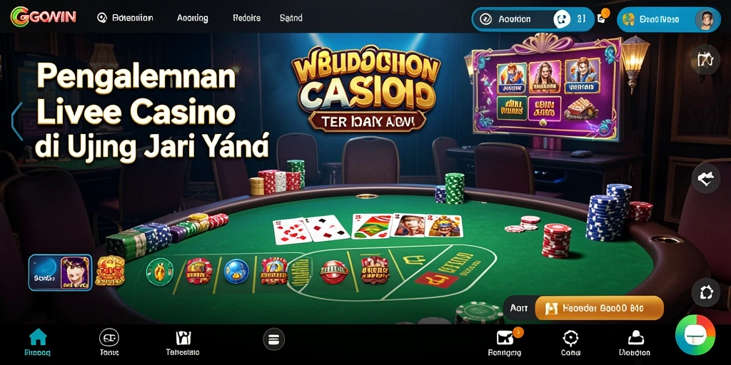 Gameplay seru di GOWIN dengan dealer langsung dan interaksi nyata.