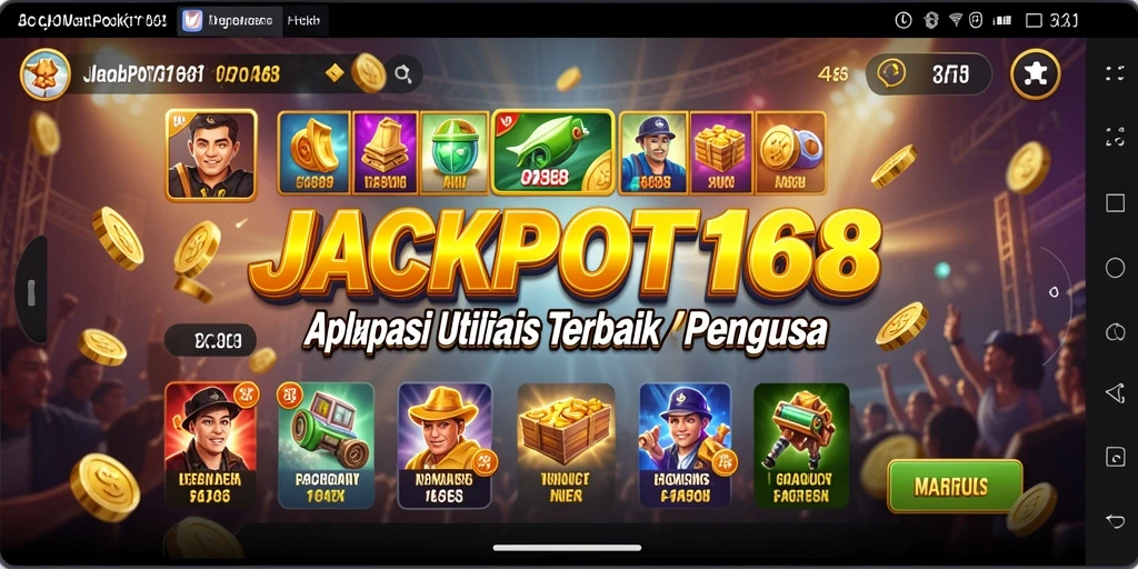 Tampilan antarmuka JACKPOT168 yang ringkas dan fungsional.