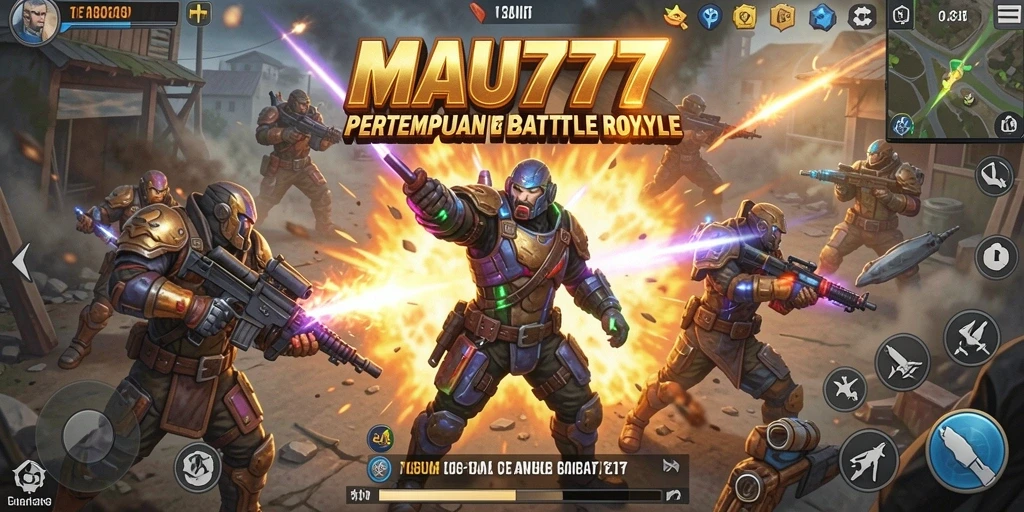 Screenshot gameplay MAU777 yang menampilkan aksi seru dalam Battle Royale.