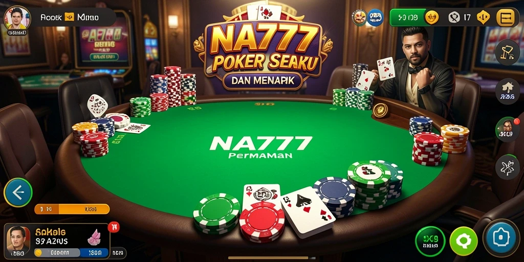 Tampilan gameplay poker yang seru di NA777.