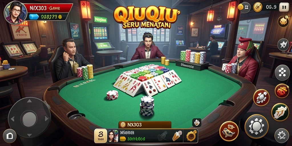 Tampilan gameplay seru NX303 yang menonjol dalam QiuQiu.