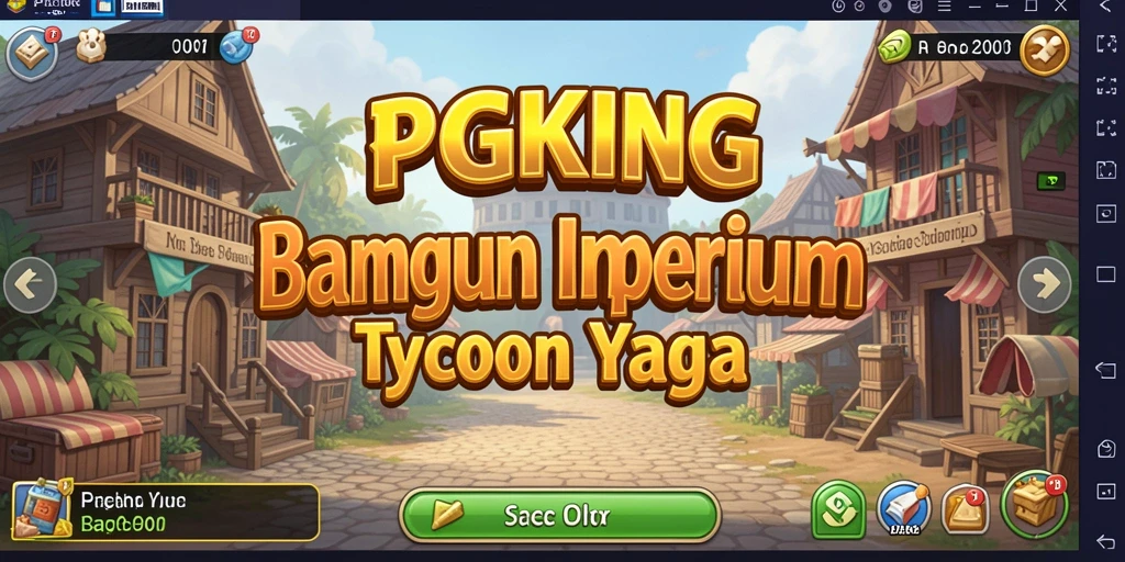 Tampilan gameplay PGKING yang mengasyikkan saat membangun bisnis.