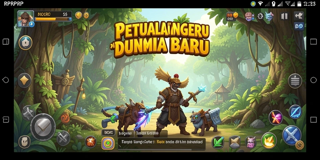 Screenshot gameplay RPRPRP menampilkan petualangan mendebarkan dan grafis yang menakjubkan.