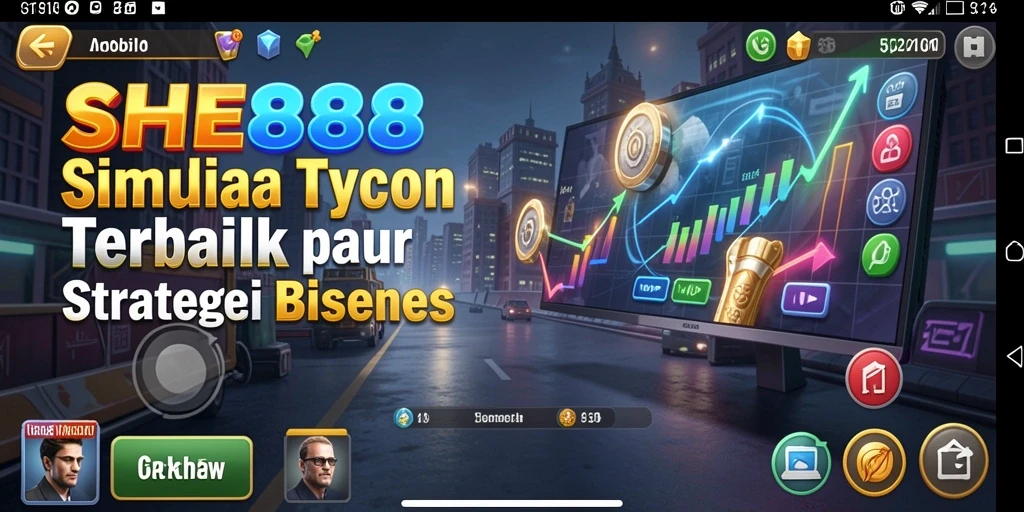 Tangkapan layar permainan SHE888 dengan tampilan simulation Tycoon yang mengesankan.
