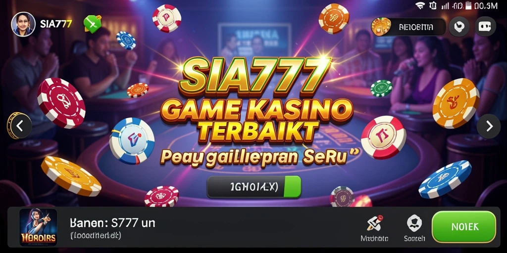 Screenshot gameplay SIA777 yang menunjukkan keseruan permainan kasino.