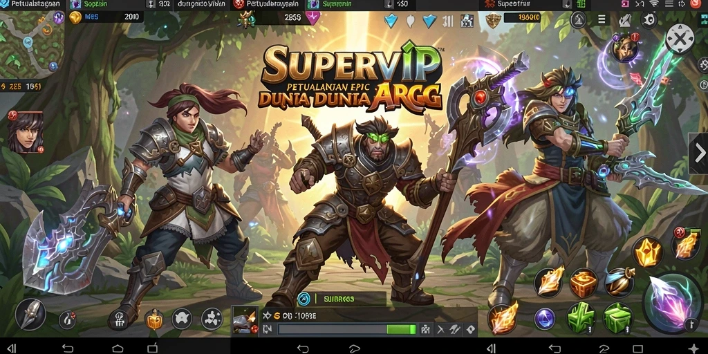Tampilan gameplay seru dari SUPERVIP dalam aksinya.