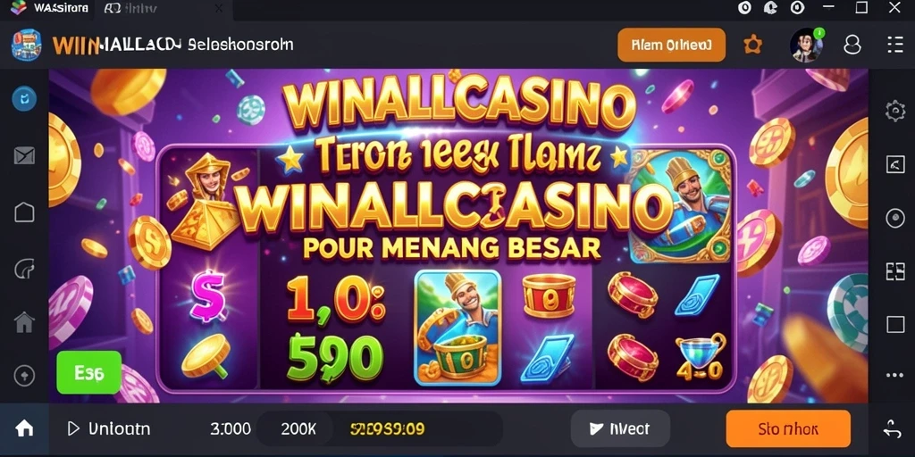 Tampilan gameplay slot di WINALLCASINO yang seru dan menarik.